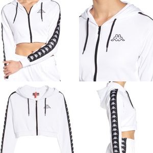 Kappa Banda White Crop Jacket